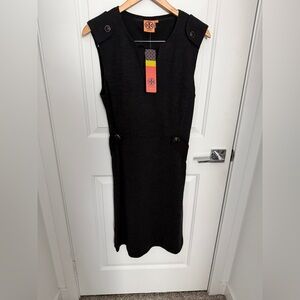 Tory Burch Black Midi Dress